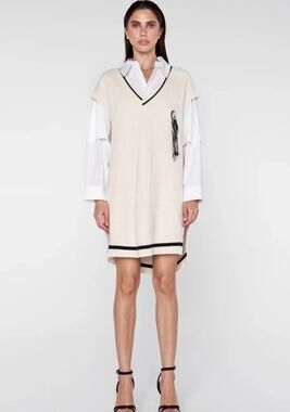 Sans Gene Oversized Knit Vest made in Italy.